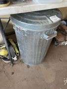 Tile Saw, Portable Vaccuum Cleaner, Straps, Steel Trash Can, Etc.
