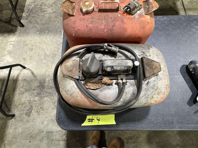 TWO (2) METAL BOAT GAS TANKS