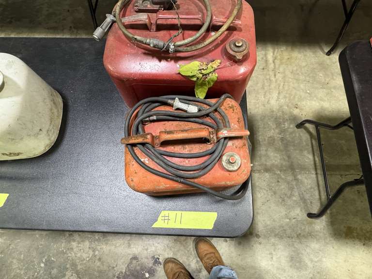 TWO (2) METAL BOAT FUEL TANKS