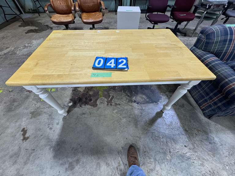 WOODEN KITCHEN TABLE