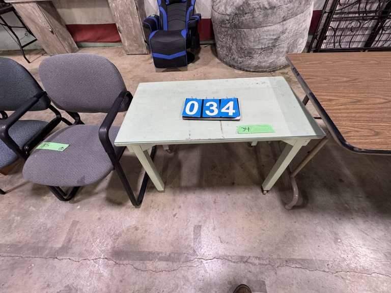 WOODEN GLASS TOP ROLLING TABLE