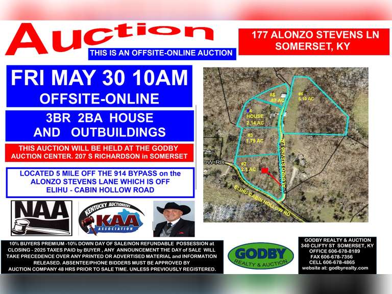 AUCTION 12 ACRES in TRACTS
