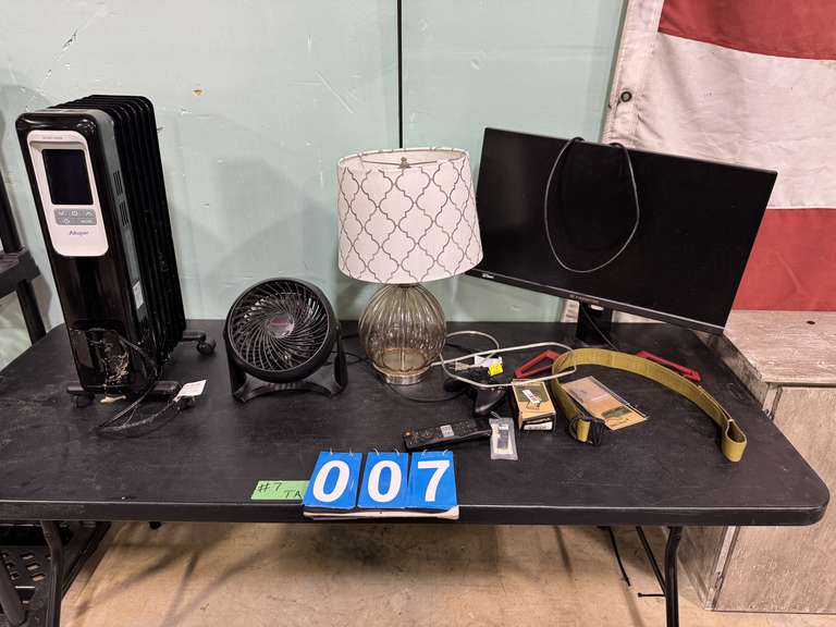 FULL TABLE - HEATER, FAN, ETC.