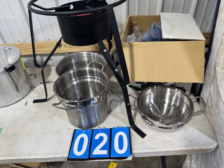TURKEY FRYER BURNER WITH BOILING POT