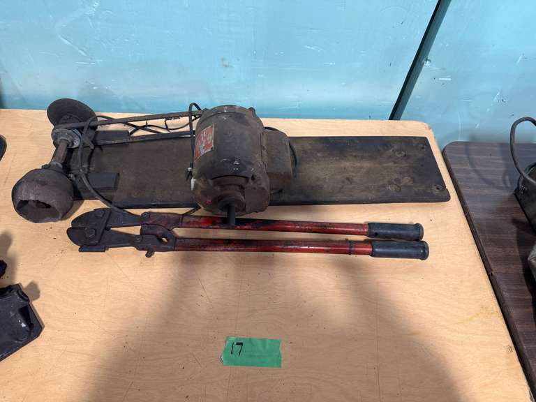 BOLT CUTTERS, ELECTRIC GRINDING WHEEL