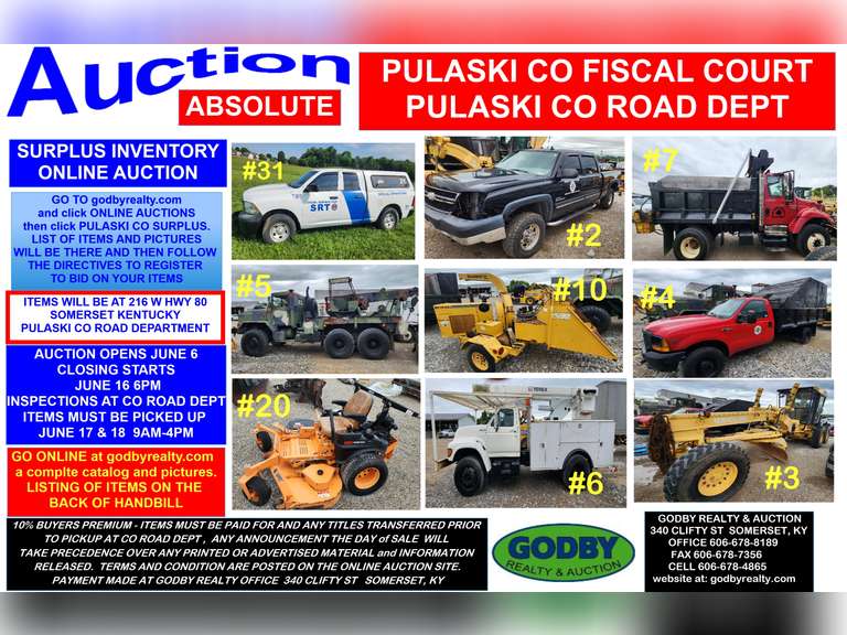 PULASKI COUNTY SURPLUS AUCTION