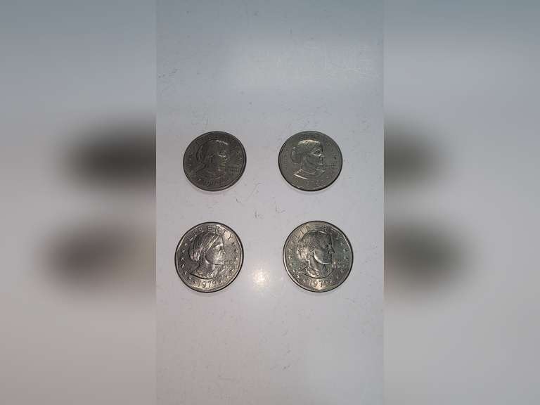 FOUR (4) SUSAN B ANTHONY ONE DOLLAR