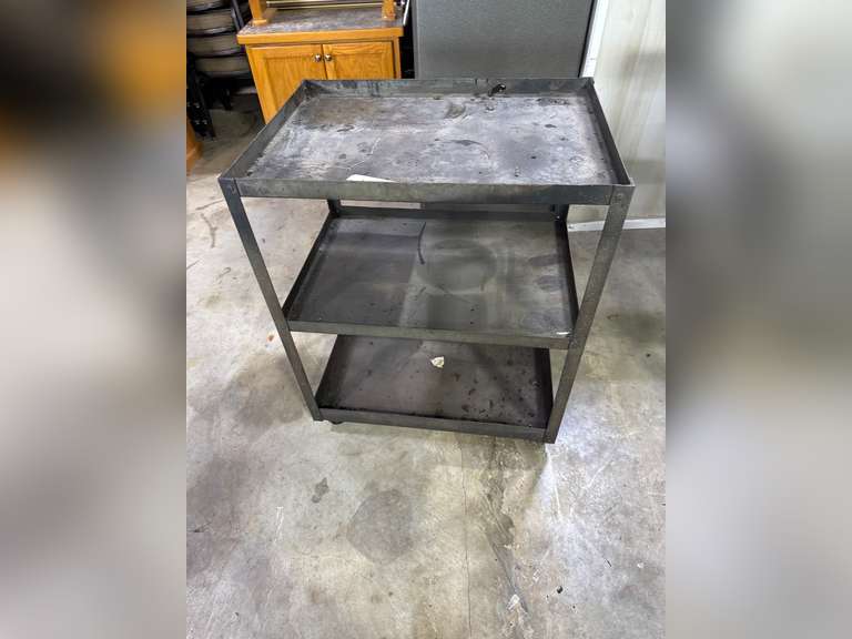 METAL CART ON WHEELS