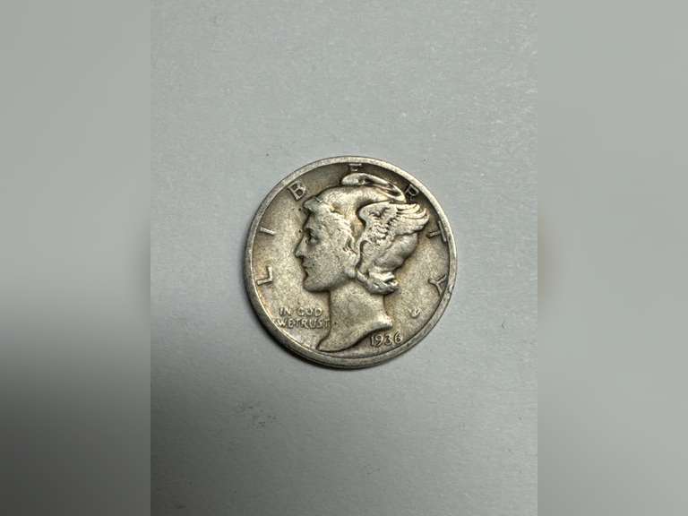 1936 MERCURY DIME