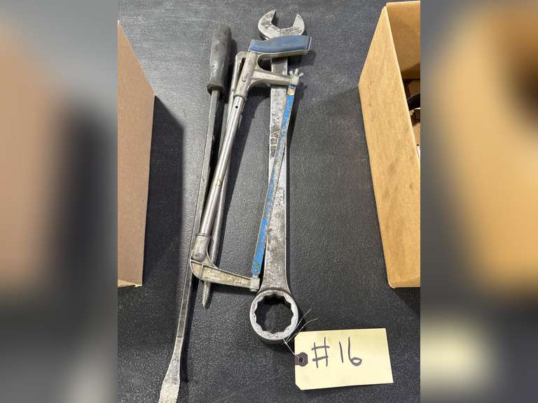 HACK SAW, WRENCH, PRY BAR