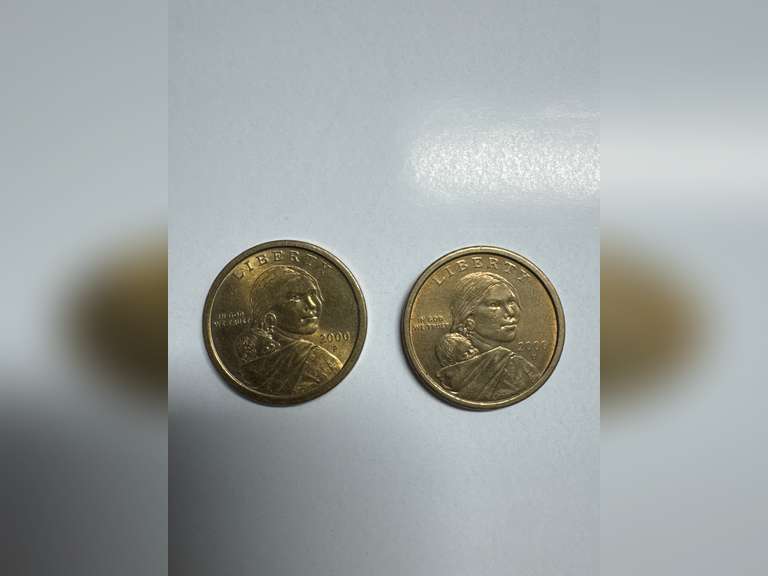 2000 D, 2000 P SACAGAWEA ONE DOLLARS