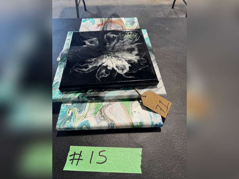 THREE (3) RHONDA WILFORD CANVAS PAINTINGS [71]