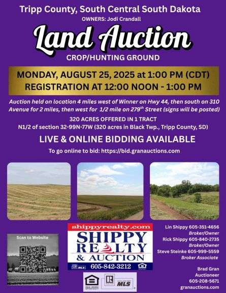 Tripp County, South Central South Dakota
