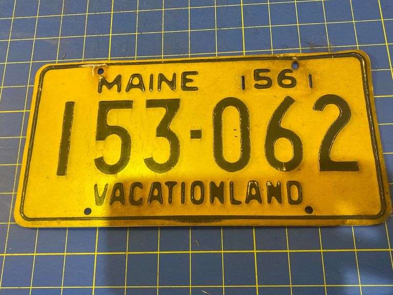 1956 Maine license plate
