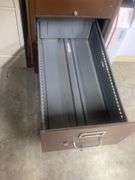 2 drawer file cabinet brown