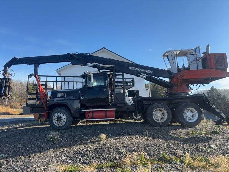 1988 FORD LTL9000 w Prentice 2100 loader