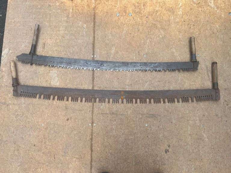 Two Vintage Cross Cut Saws