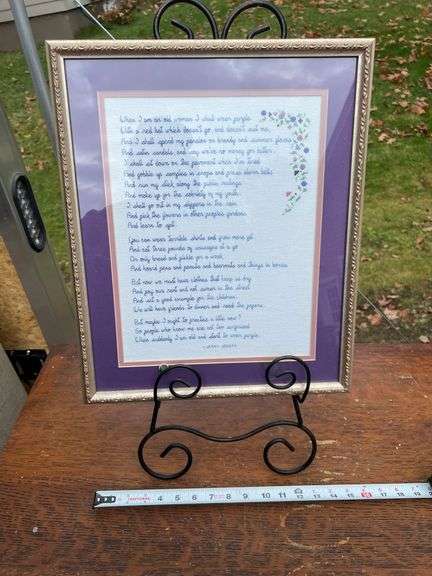 "When I am an old woman"