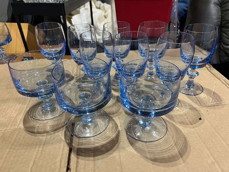 Blue Glassware