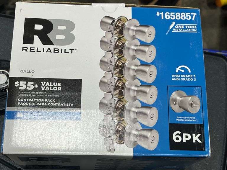 Four New Interior Door Locks -Silver