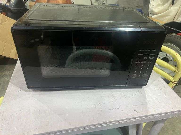 Small Black Microwave- Clean