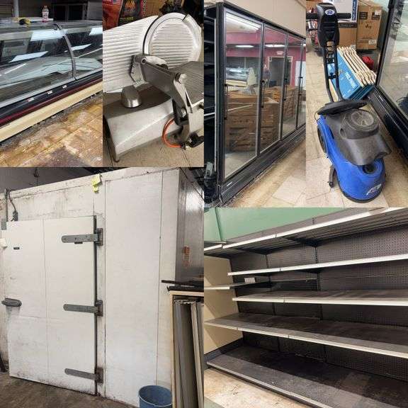 Commercial Items-Coolers, Shelving+