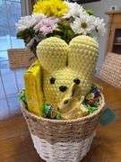Crocheted Easter Bunny Basket
