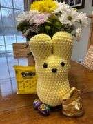 Crocheted Easter Bunny Basket