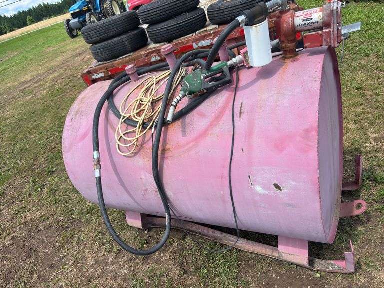 Fuel tank with 12v pump