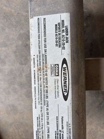 Werner ladder jacks