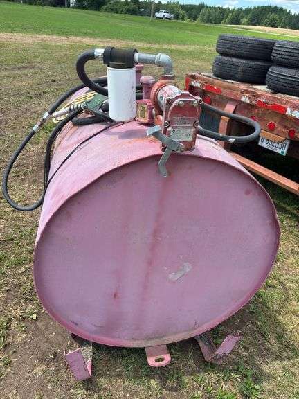 Fuel tank with 12v pump