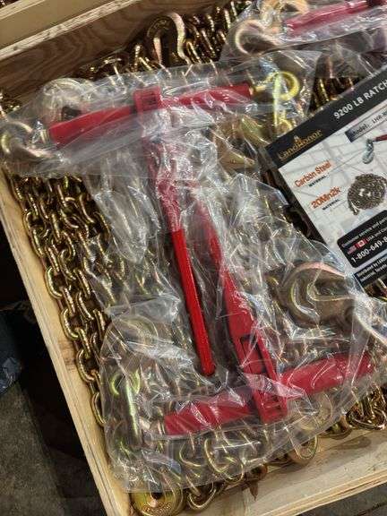 5 Ratchet Binders & 10 3/8" Chains