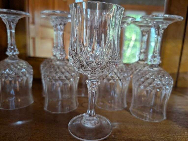 Crystal wine glasses