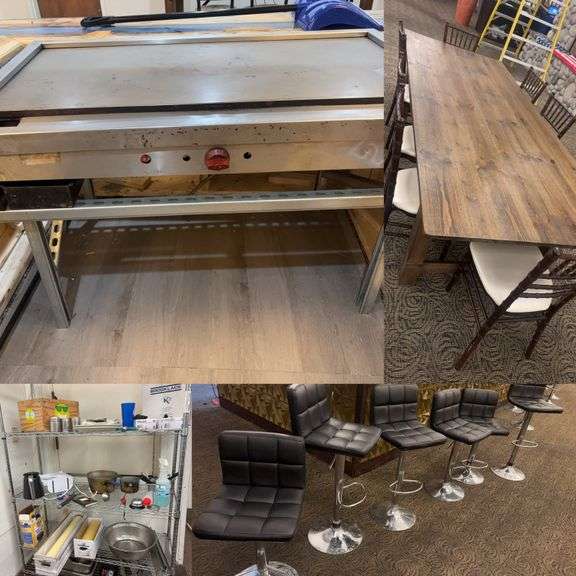 Building Contents Liquidation-Restaurant Equipment, Office Furnishings+