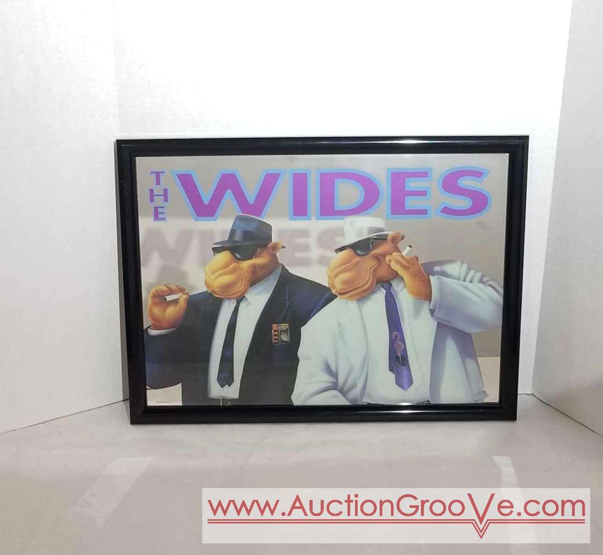 1992 Camel cigarette mirror advertising plaque. The Wides. 17 x 22
