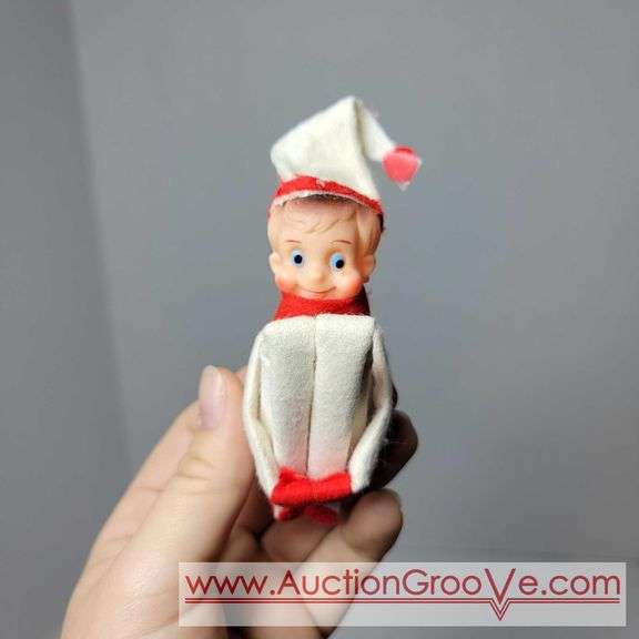 The cutest little Elves. Vintage Christmas decor. Made in Japan. The triplets are marked Dai Japan. B