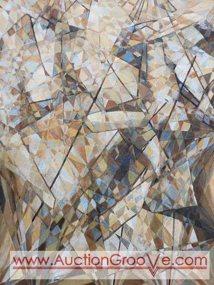 Large Original Painting In Unison? by E. Chauser '63. 40 x 52.5. BR