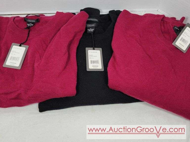 SIX XL Cashmere Sweaters. Three Cezani with tags on. TWO Juno One Apt 9. FR7