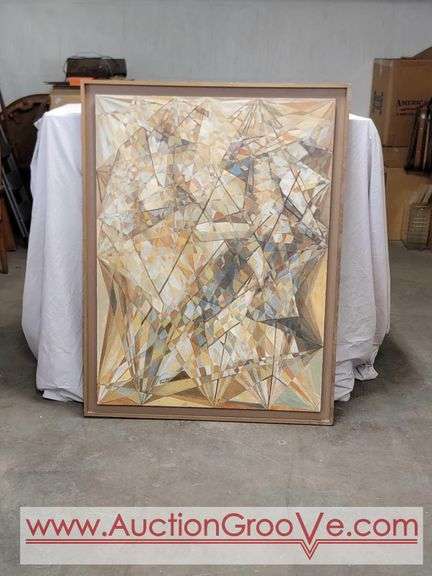 Large Original Painting In Unison? by E. Chauser '63. 40 x 52.5. BR