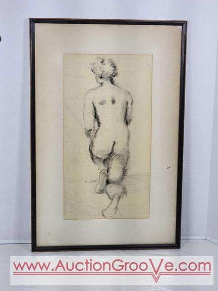 E. Chauser Original Charcoal. 16 x 24. AB1