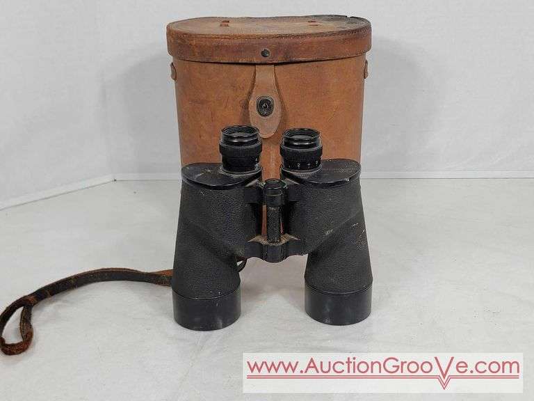 Vintage Military M16 Field Binoculars. 7 X 50 with Carrying Case. FR4