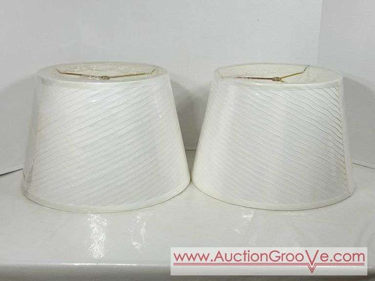 TWO Lamp Shades. Plastic Wrapping Still on. 15 x 10. B