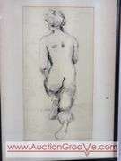 E. Chauser Original Charcoal. 16 x 24. AB1