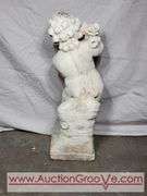 Four Seasons Cherub Garden Statue. 7 x 24. Two others in lots #291 and 47. FR7F