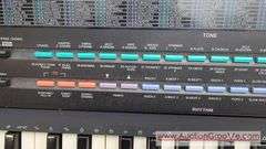 CASIO 465 Sound Tone Bank Electronic Keyboard. Plugged it in, tested many of the features and it seems to function properly. I wiped off the last 4 keys with a damp rag and they cleaned up nicely. Inc