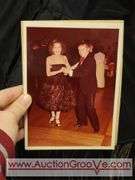 Vintage Ostrich Feather Dress with Photo of it in Action. Seems to be intact. Appears to be a size Small/Medium. CB