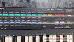 CASIO 465 Sound Tone Bank Electronic Keyboard. Plugged it in, tested many of the features and it seems to function properly. I wiped off the last 4 keys with a damp rag and they cleaned up nicely. Inc
