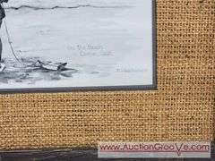 "On the Beach Carmel California. M. Lansdowne. Print. 18 x 16. AB1
