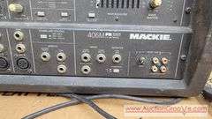 Mackie 406MFR series Amplifier power head. Powers up and some sound coming from a speaker but do not have reliable equipment and accessories to test it. T416