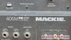 Mackie 406MFR series Amplifier power head. Powers up and some sound coming from a speaker but do not have reliable equipment and accessories to test it. T416